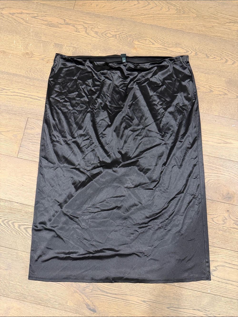 wild fable Black Satin Pencil Skirt